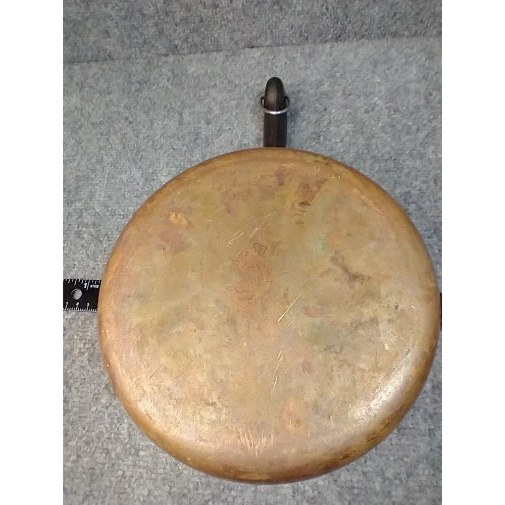 Vintage Revere Ware 3 Qt Copper Bottom Saucepan Pot 1801 Rome NY USA Stainless